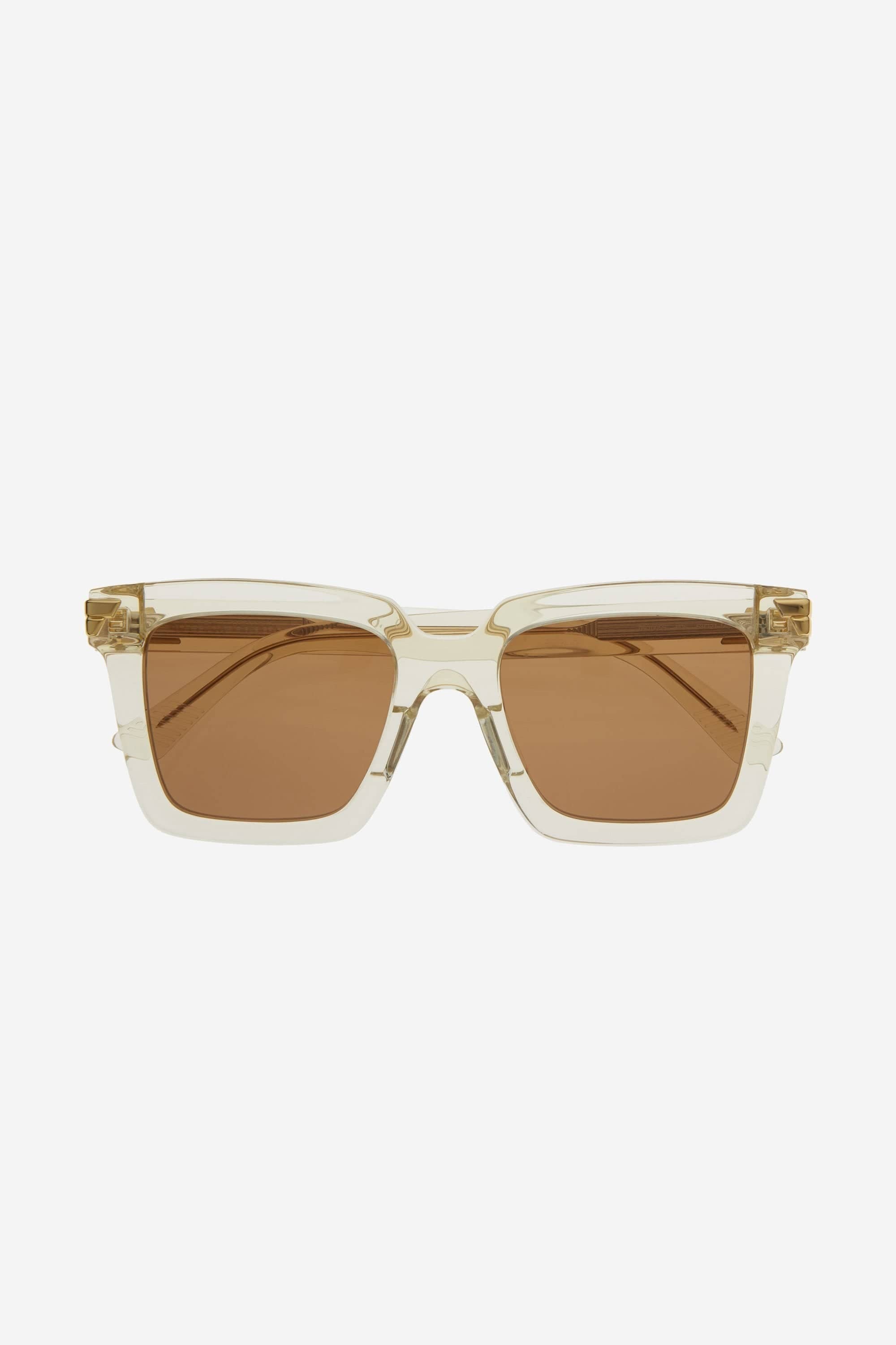 Bottega Veneta iconic squared crystal acetate sunglasses