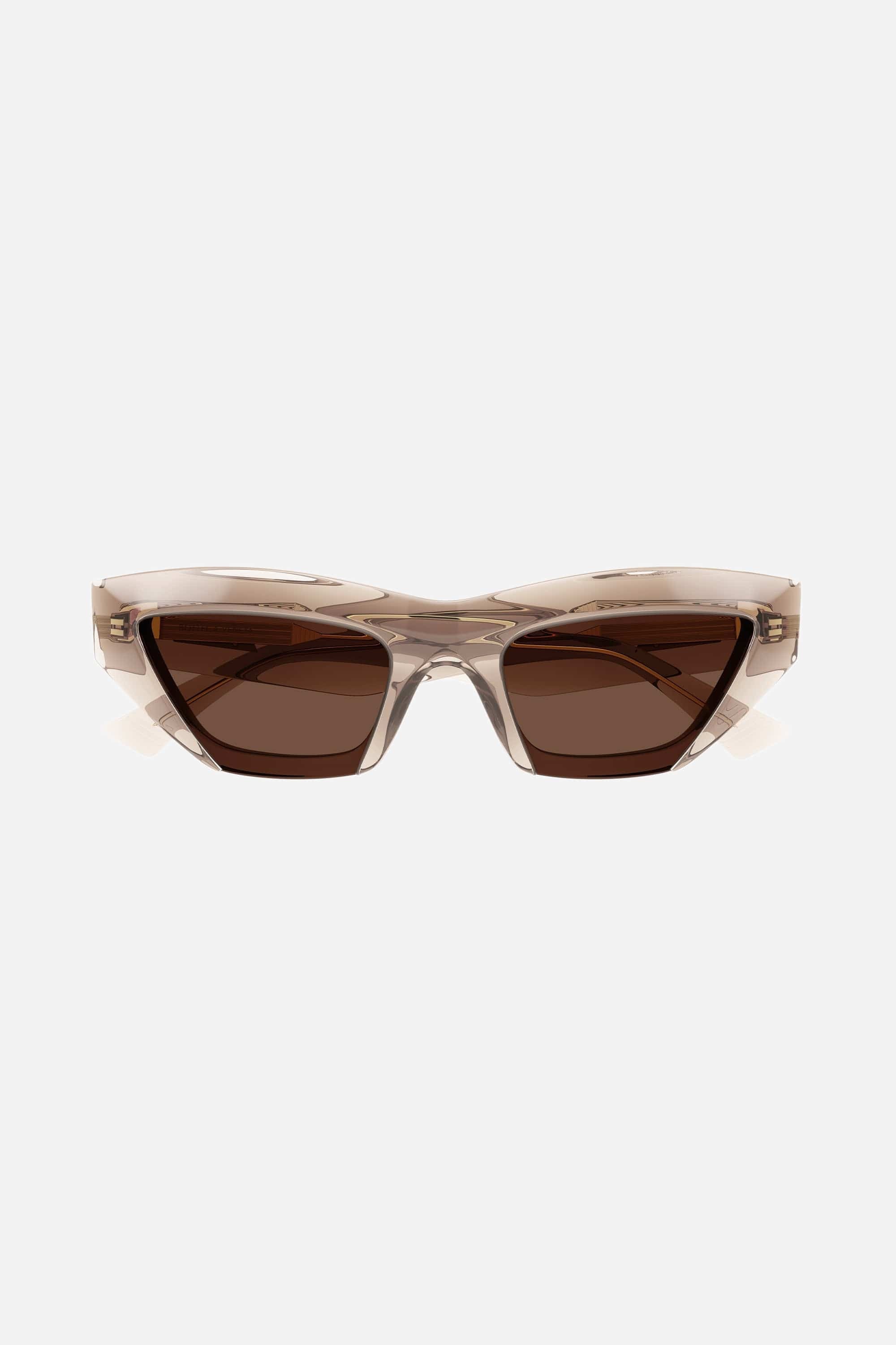 Bottega Veneta nude micro cat eye sunglasses