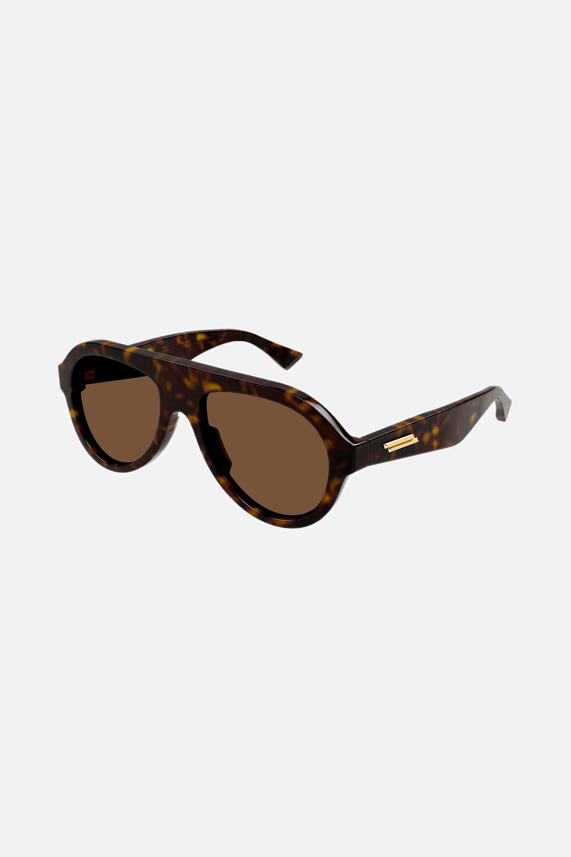 Bottega Veneta pilot brown sunglasses