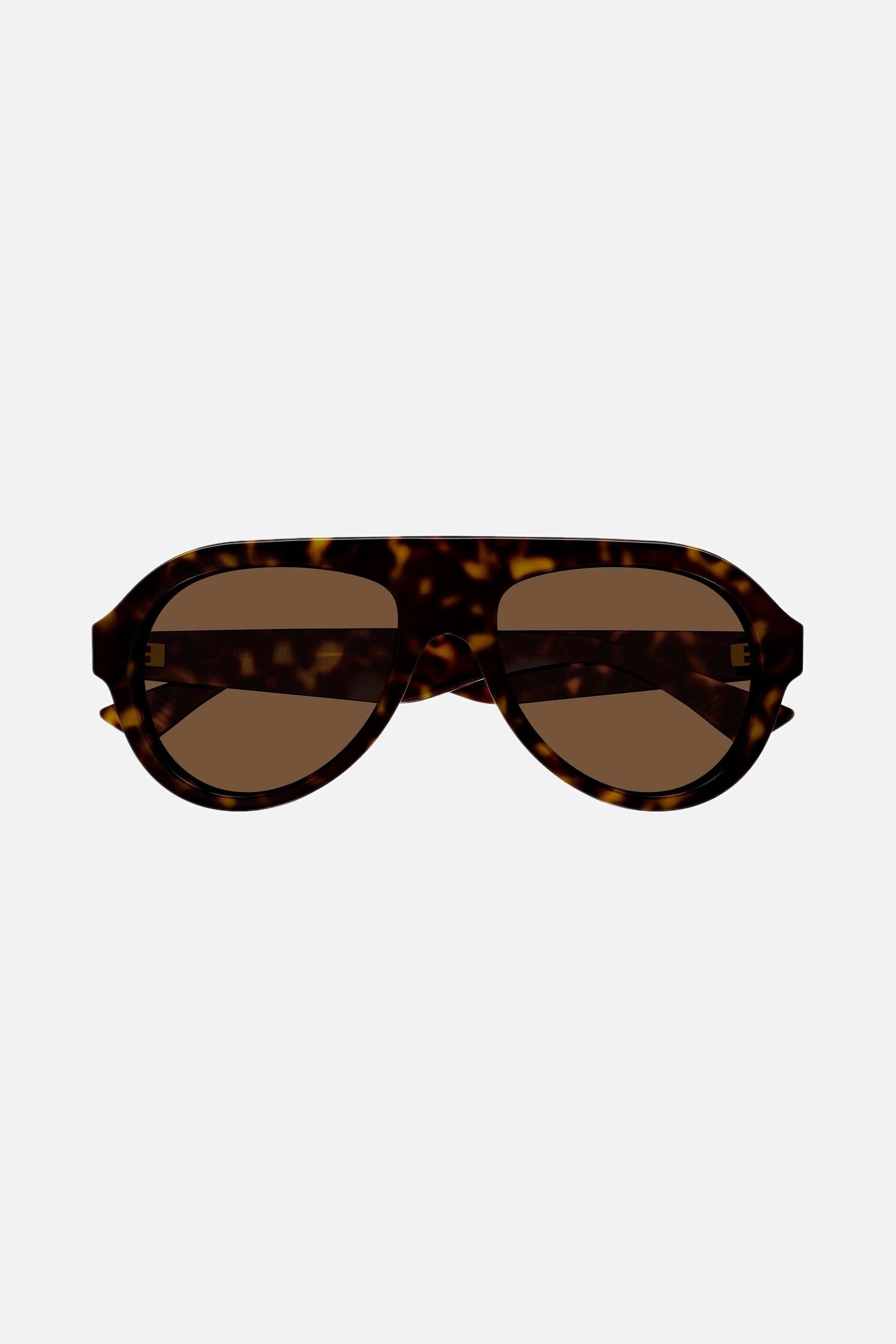 Bottega Veneta pilot brown sunglasses