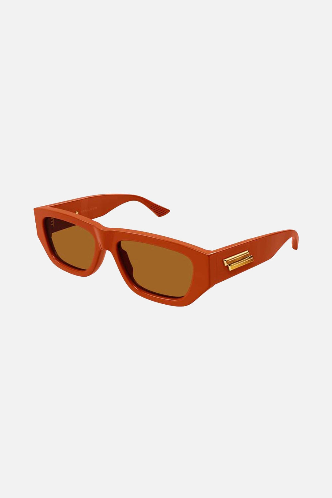 Bottega Veneta rectangular orange sunglasses