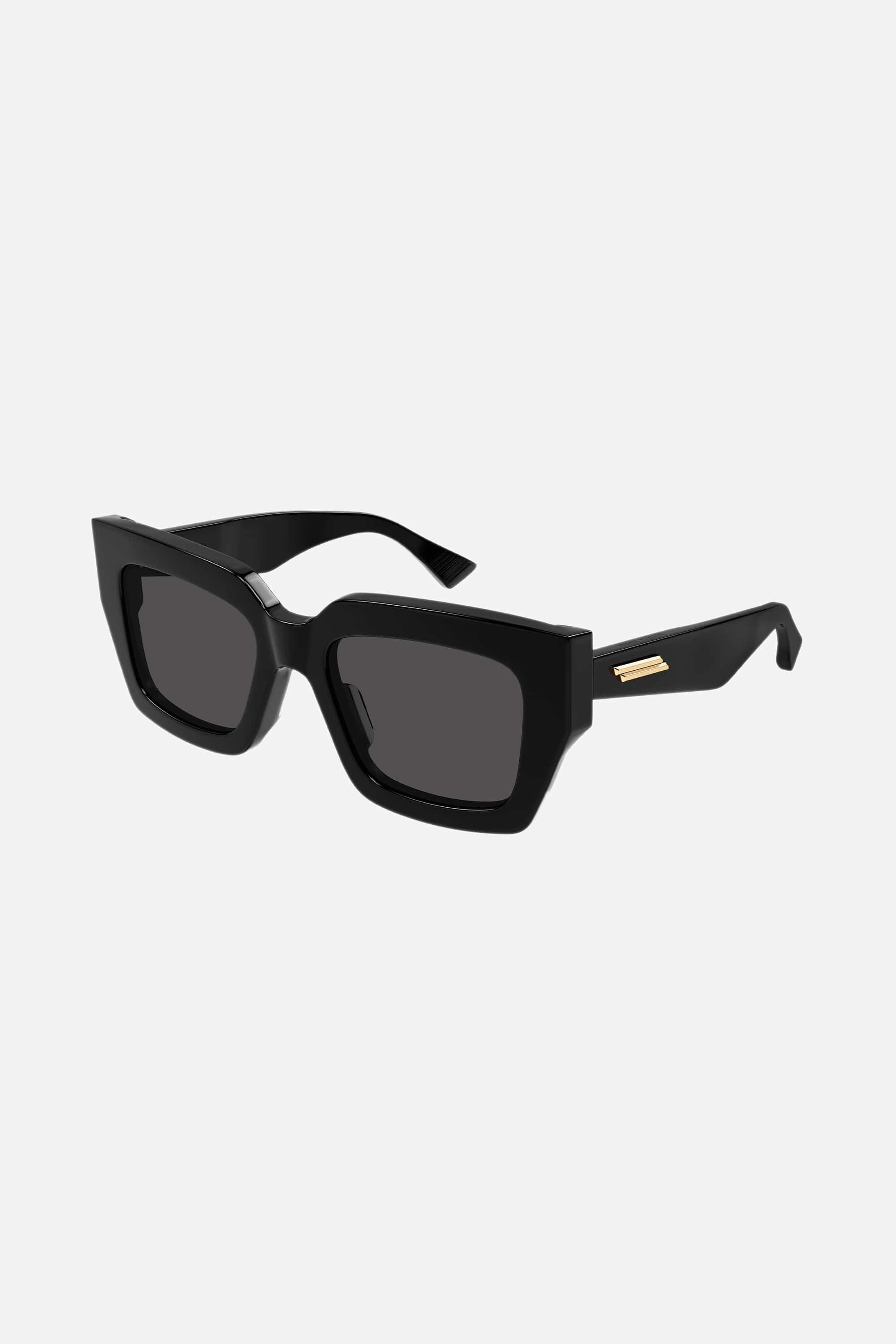 Bottega Veneta squared bold black sunglasses