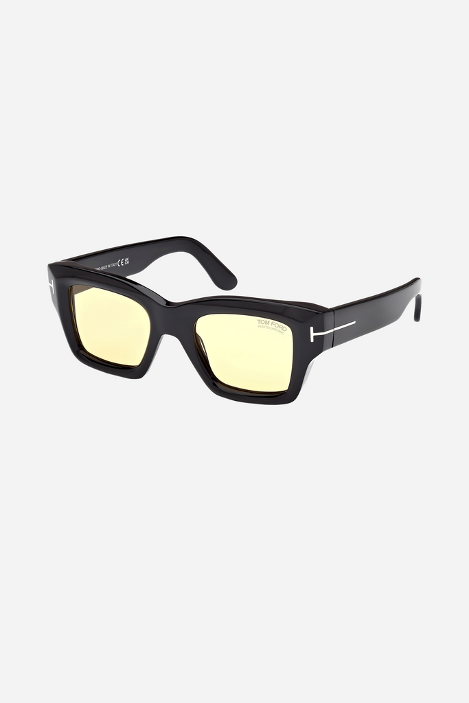 サングラス TOM FORD SS24 Tom Ford - FT1157 - 01E (FT1157 01E) Tom Ford Esme Sunglasses FT1157 01E Shiny Black - eye-oo.com