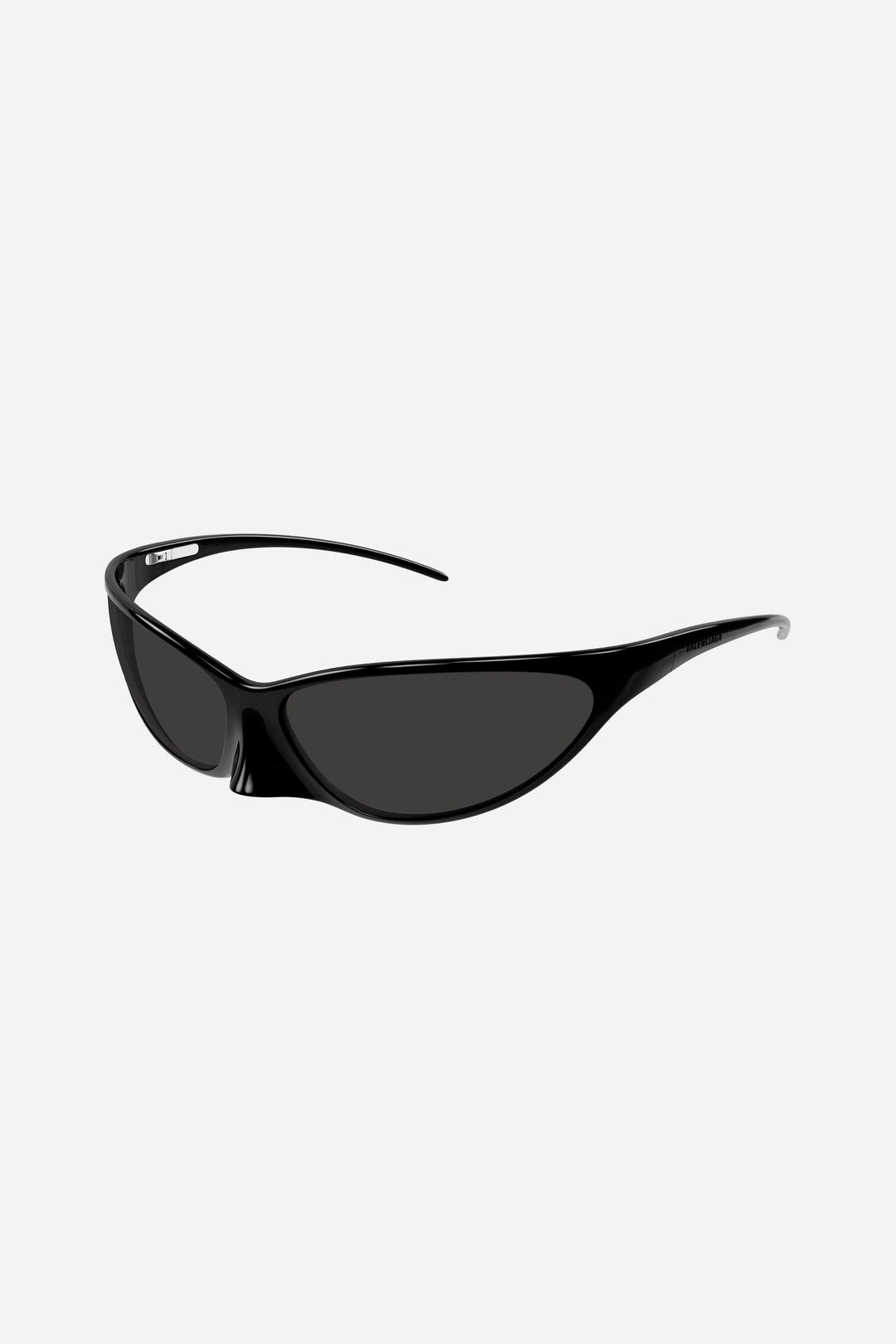 Unisex black wraparound Balenciaga sunglasses