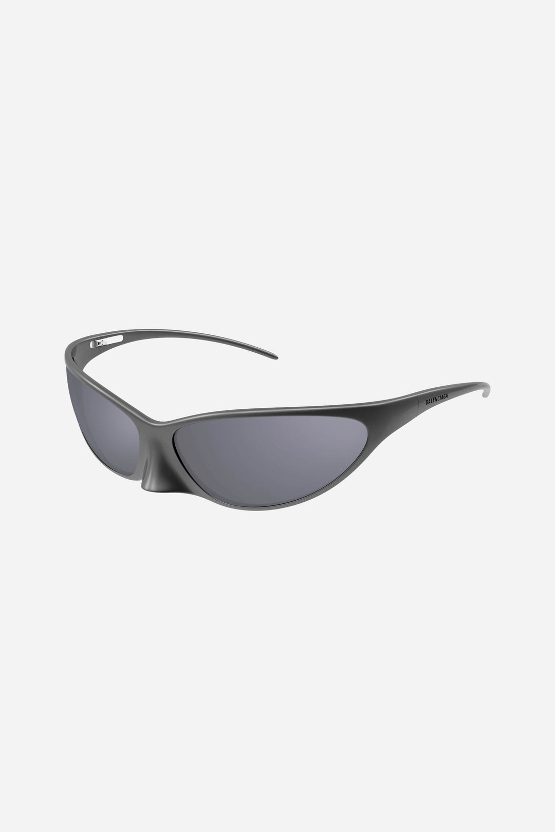 Unisex grey wraparound Balenciaga sunglasses