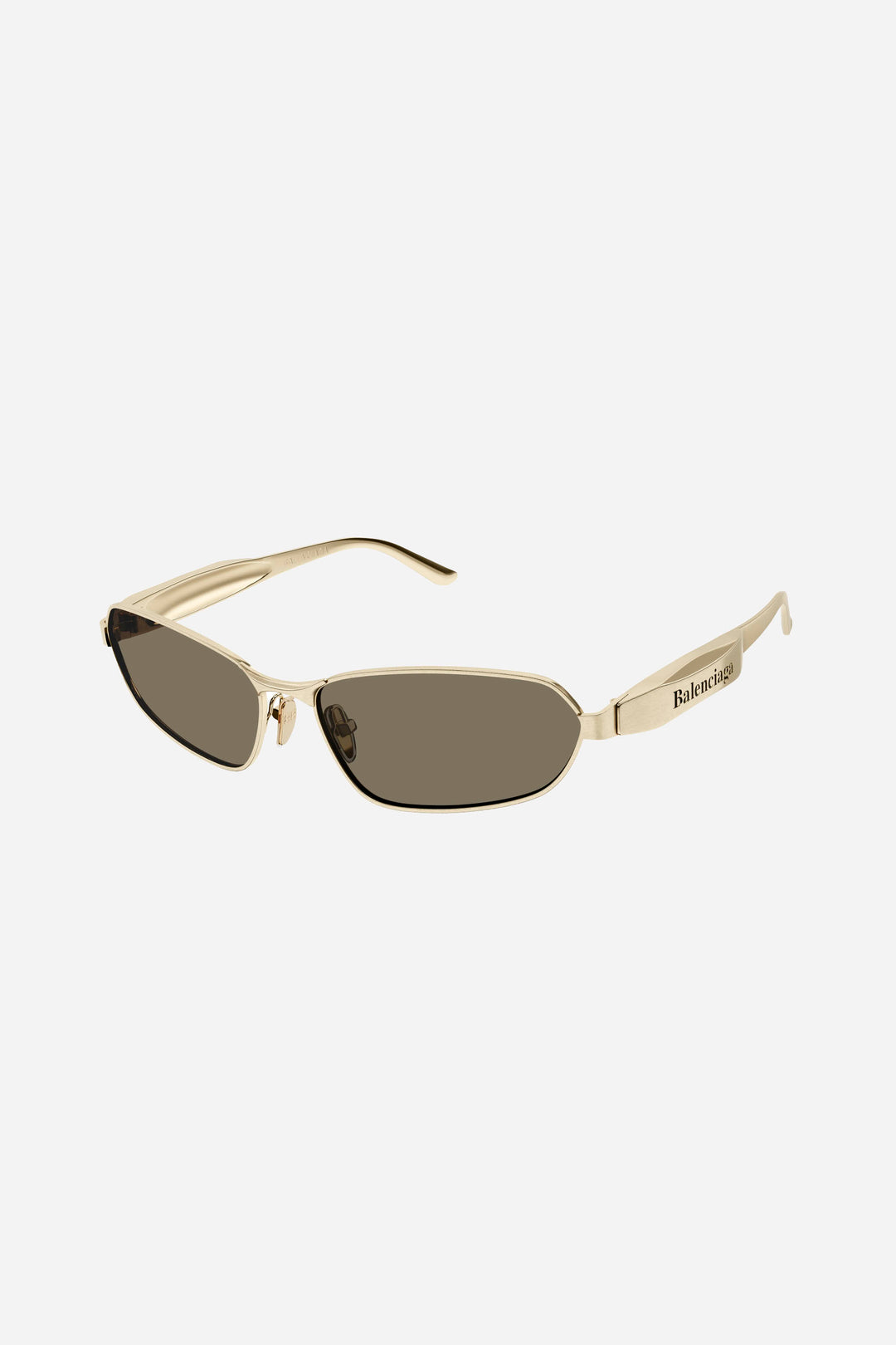 Unisex gold metallic Balenciaga sunglasses