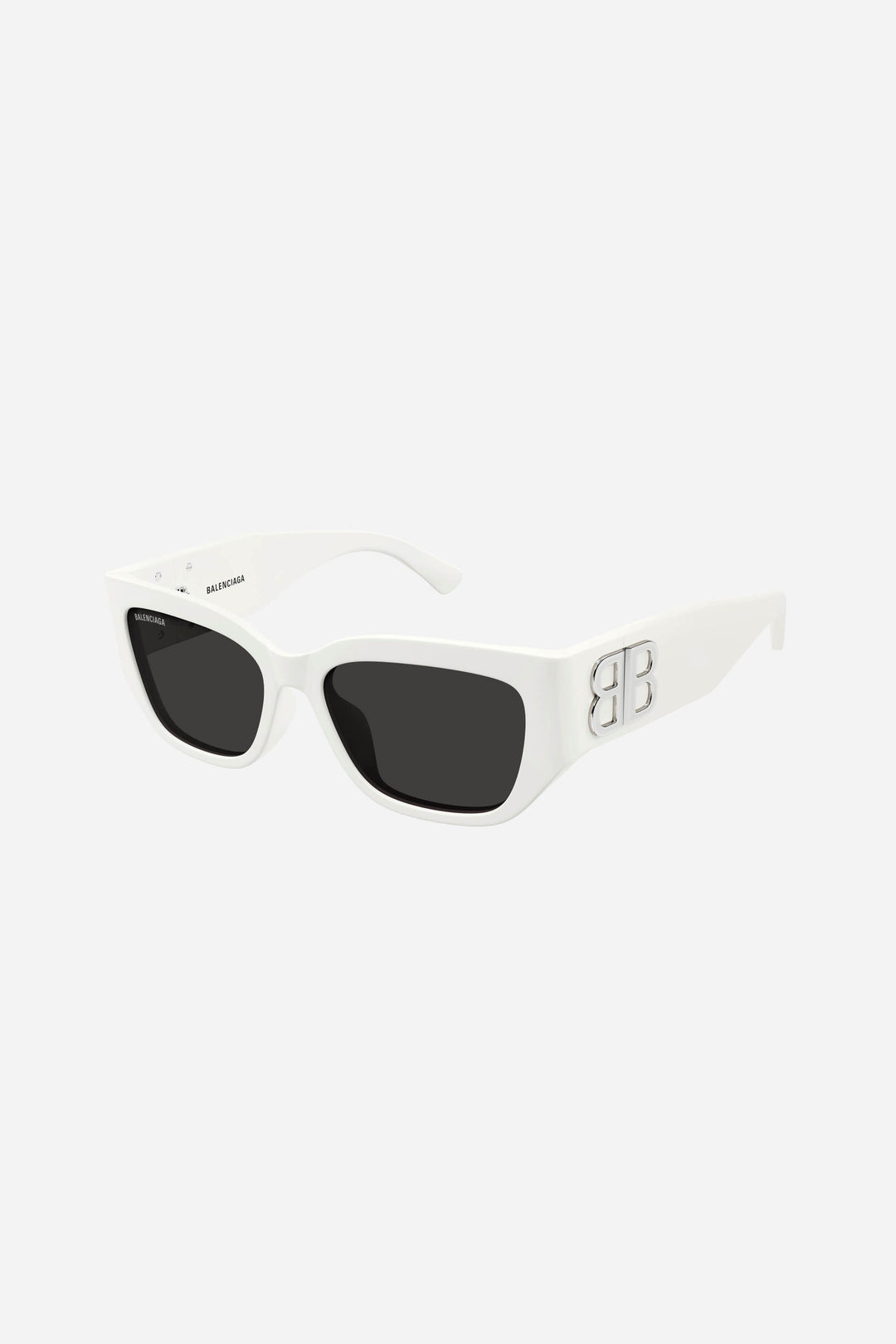 White cat-eye Balenciaga sunglasses