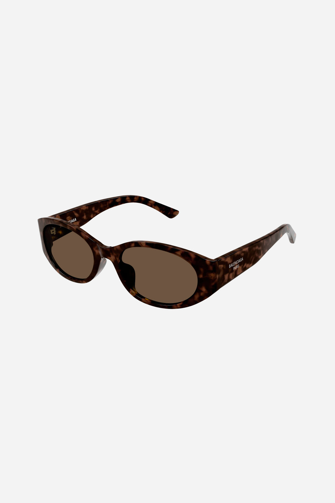 Havana brown oval Balenciaga sunglasses with brown lense