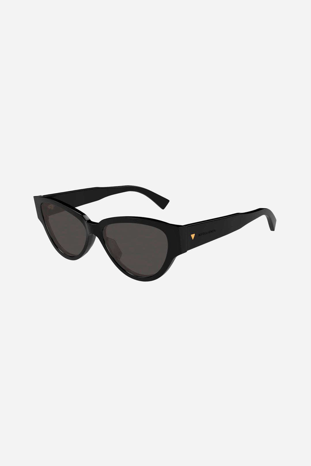 Black cat-eye sunglasses with grey lense