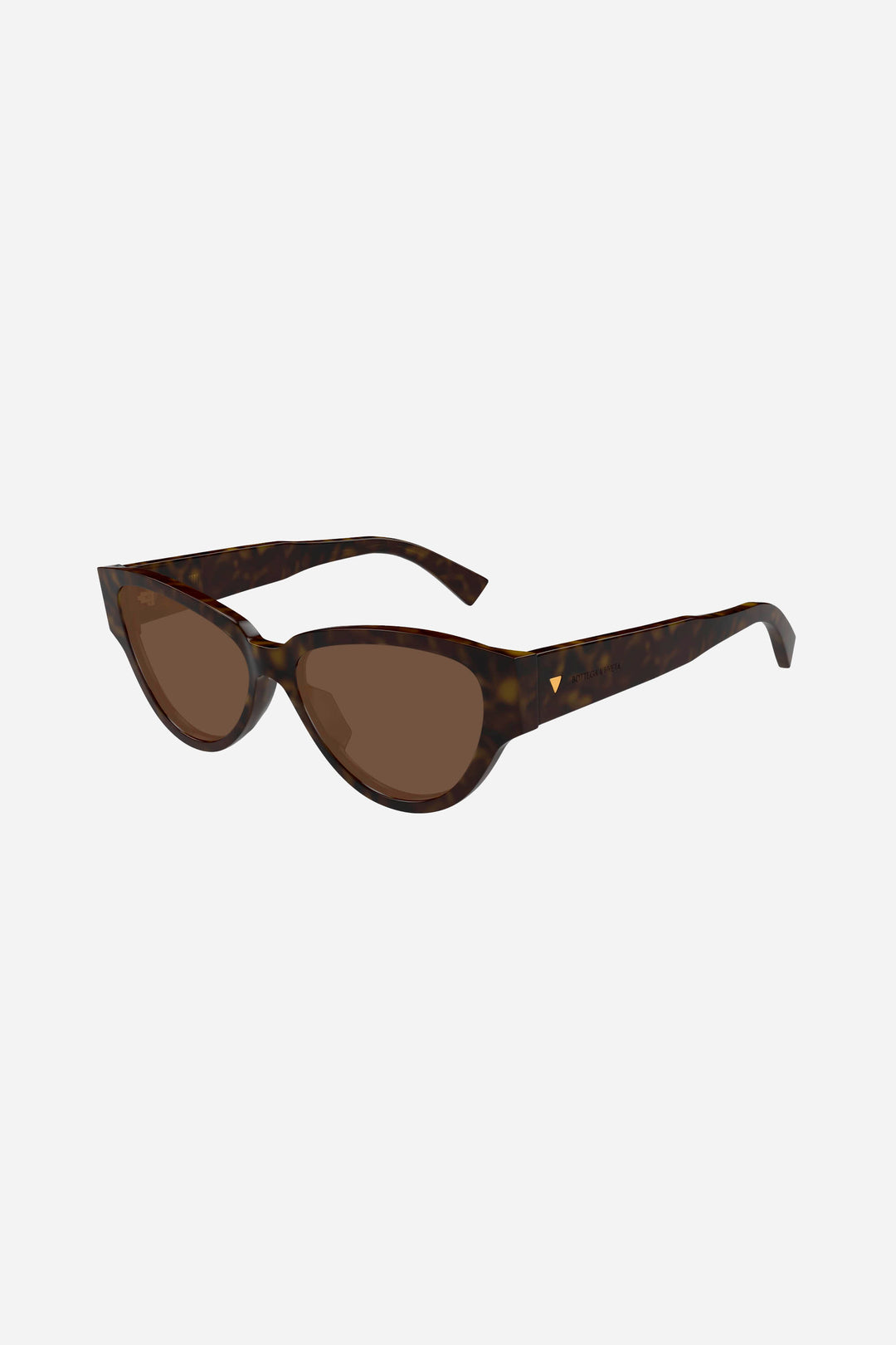 Havana cat-eye sunglasses with brown lense