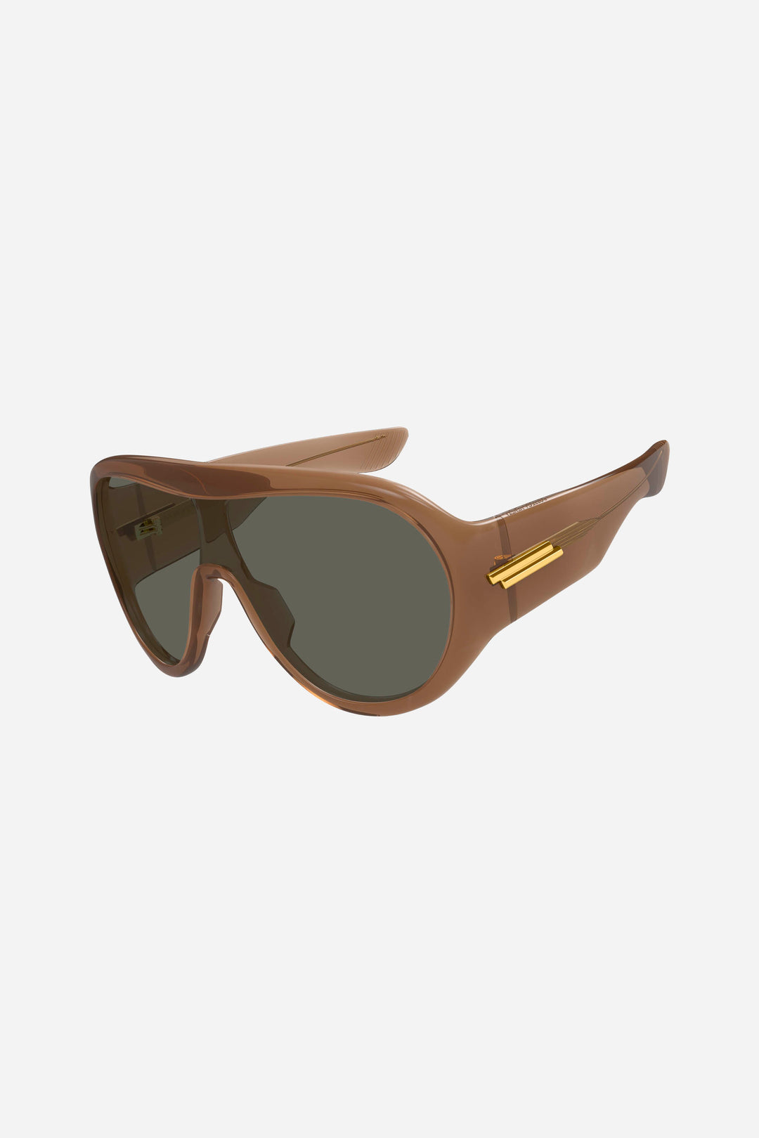 Brown unisex Bottega Veneta sunglasses made with recycled acetate