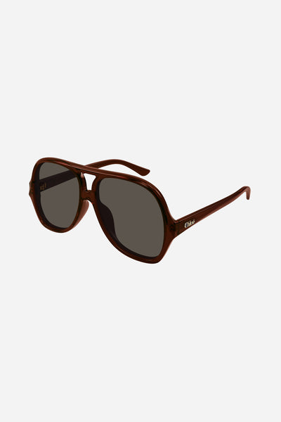 Chloe アイウェア ハイロット フレム サンクラス CH0289S 002 CH0289S-002 58 – Eyewear Club