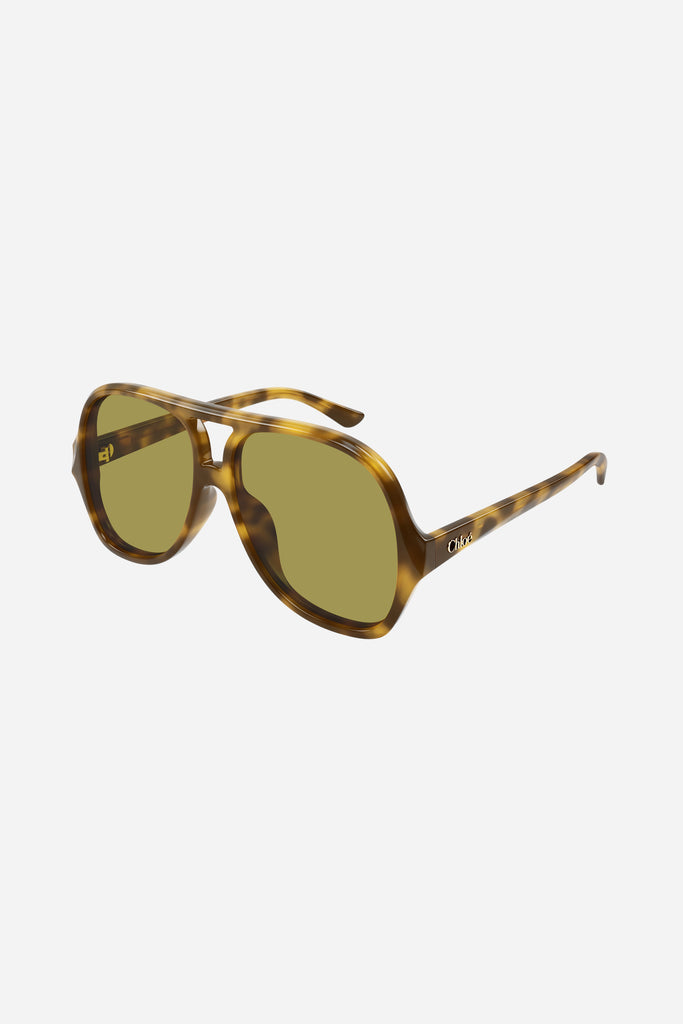 Chloe アイウェアキャットアイフレムサンクラス CH0294S 003 CH0294S sunglasses Transparent Brown | SmartBuyGlasses US
