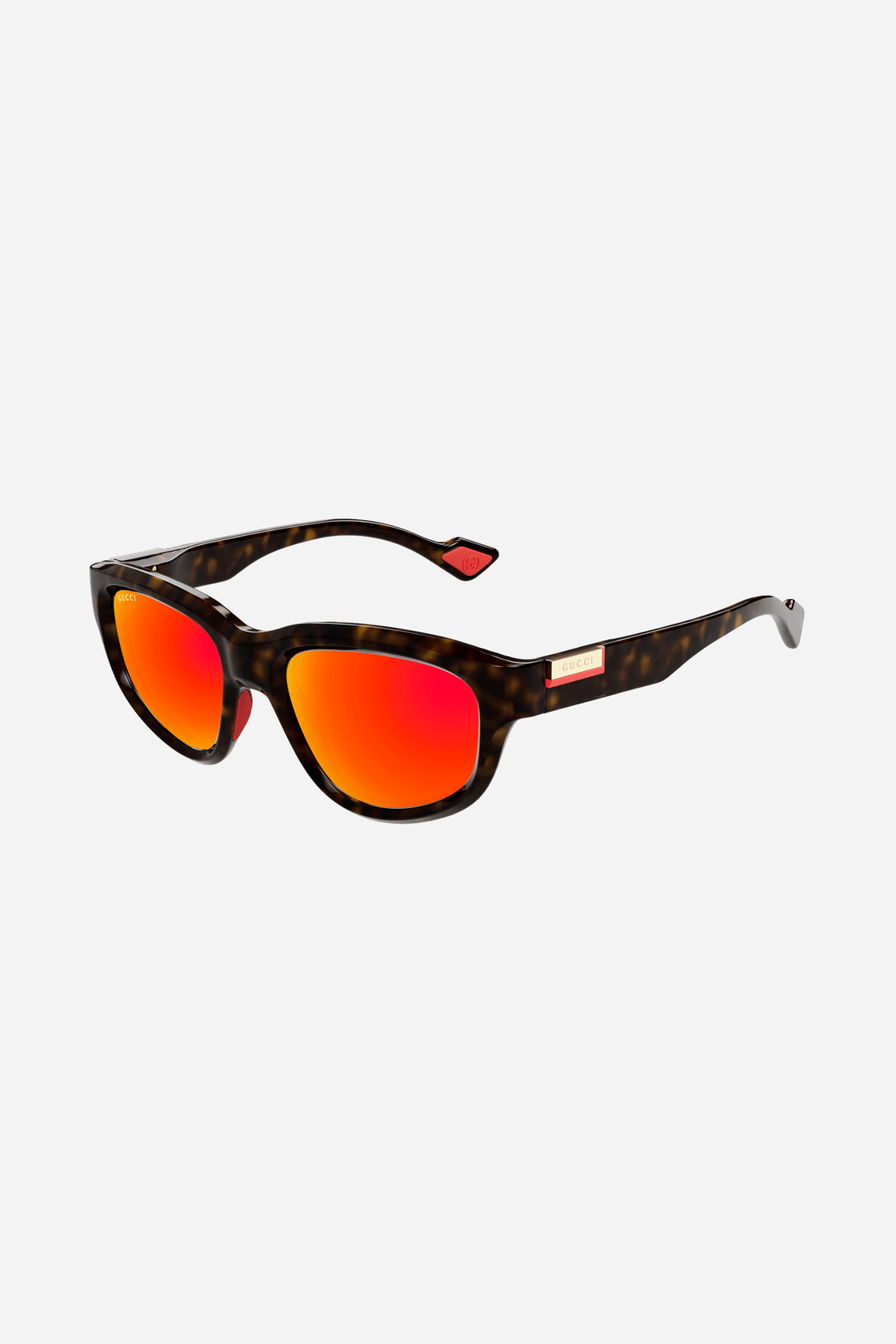 Brown and red Gucci sunglasses