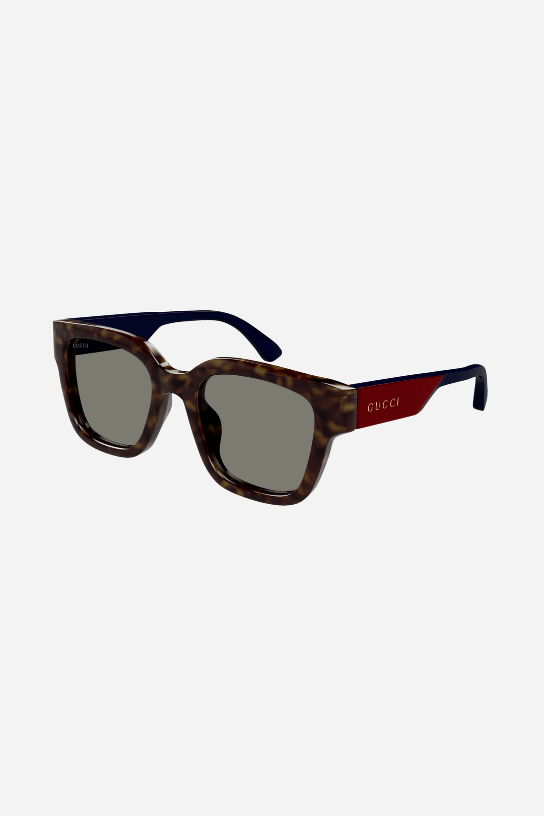 Brown and grey squared Gucci sunglasses