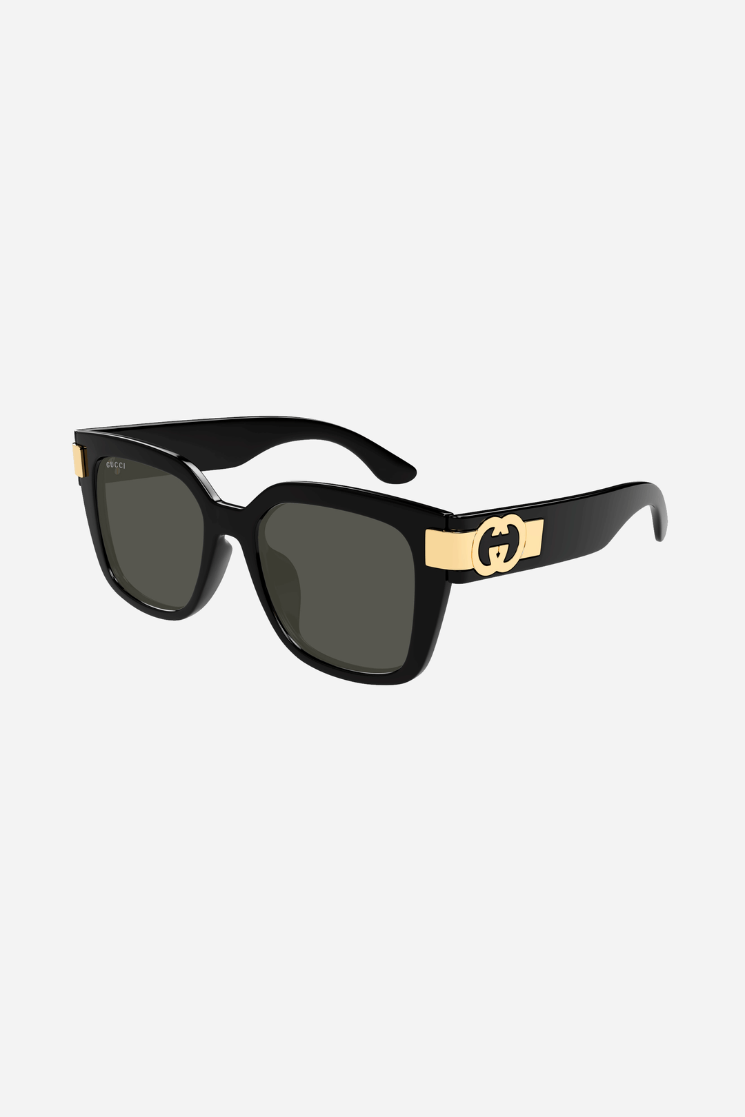 Black and grey squared Gucci sunglasses