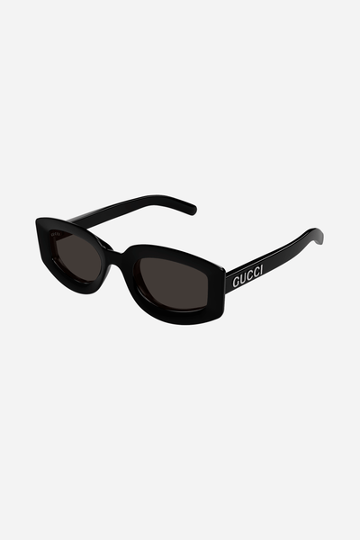 サングラス GUCCI Black Gray Lettering Oval Sunglasses GG1719S 001 New GUCCI GG1719S 001 Black/Grey 51-23-145 Sunglasses | eBay