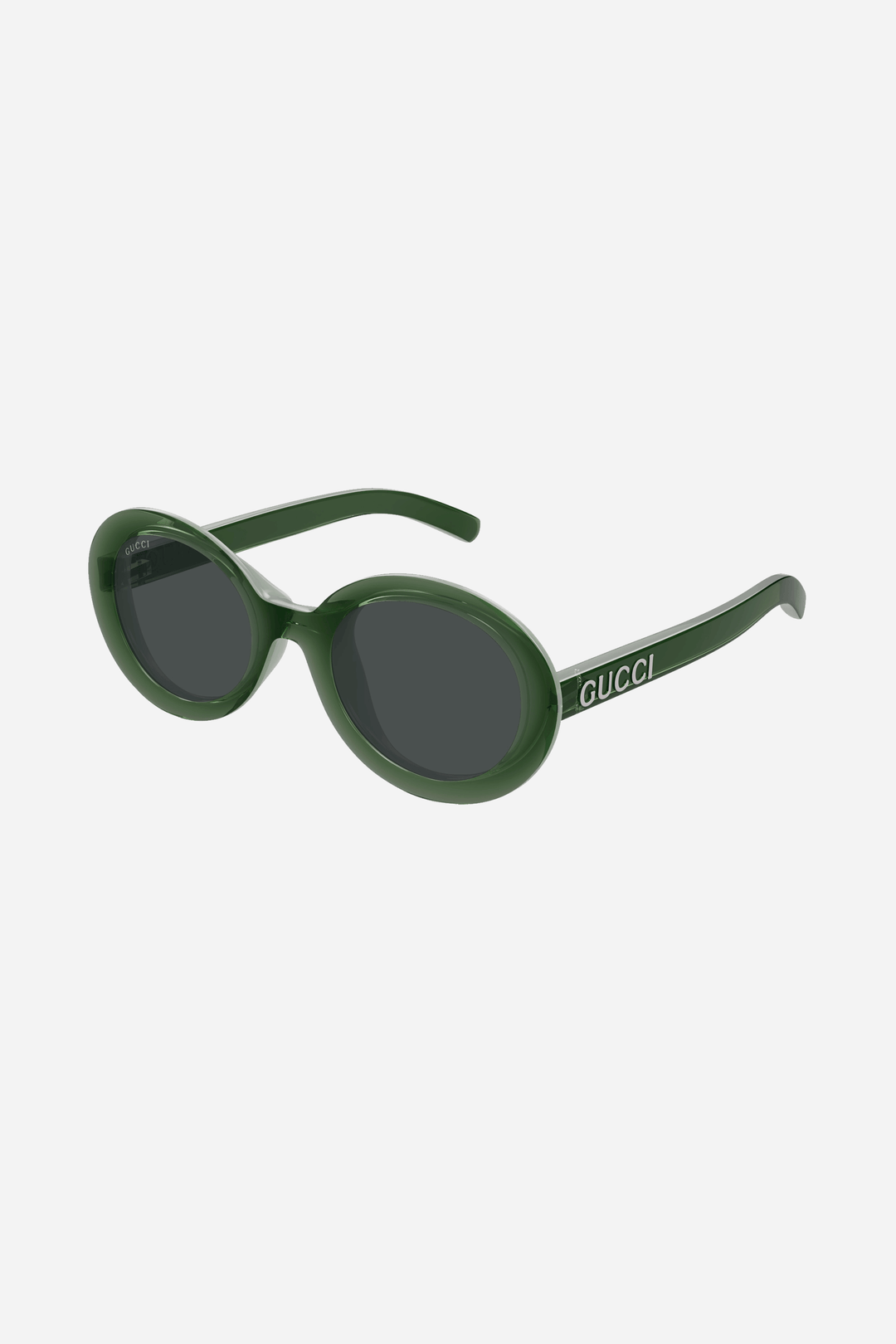 Green oval Gucci sunglasses