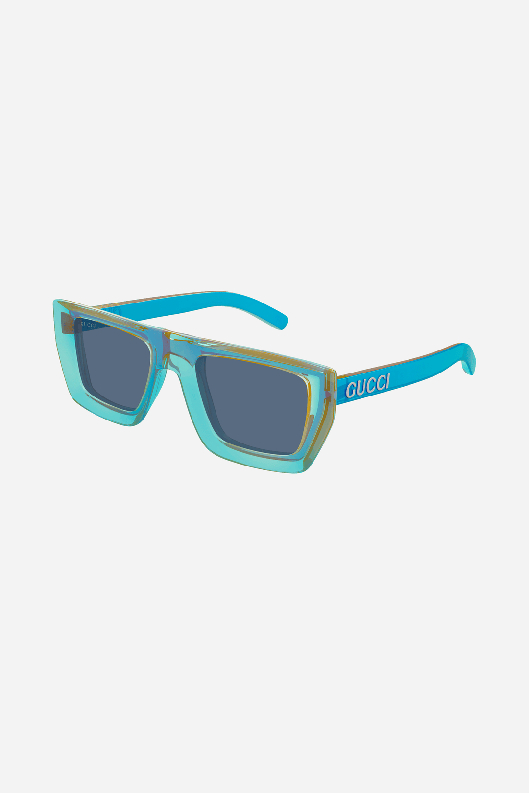 Blue and orange unisex Gucci sunglasses