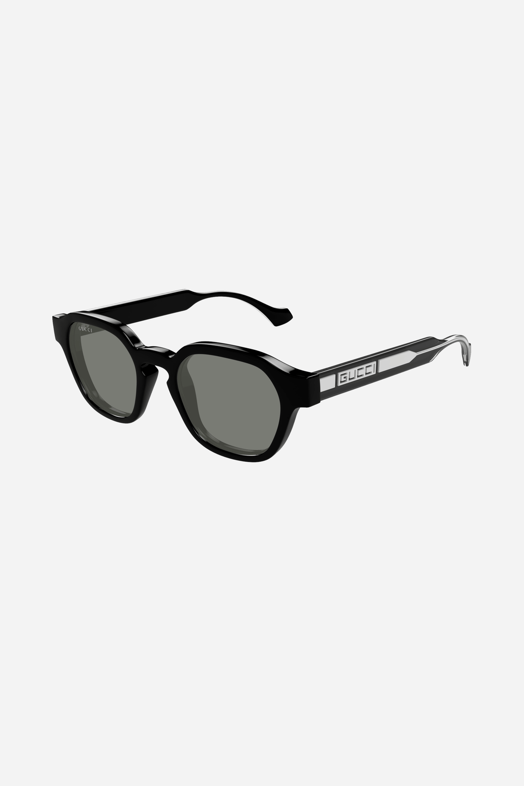 Geometric black and grey Gucci sunglasses