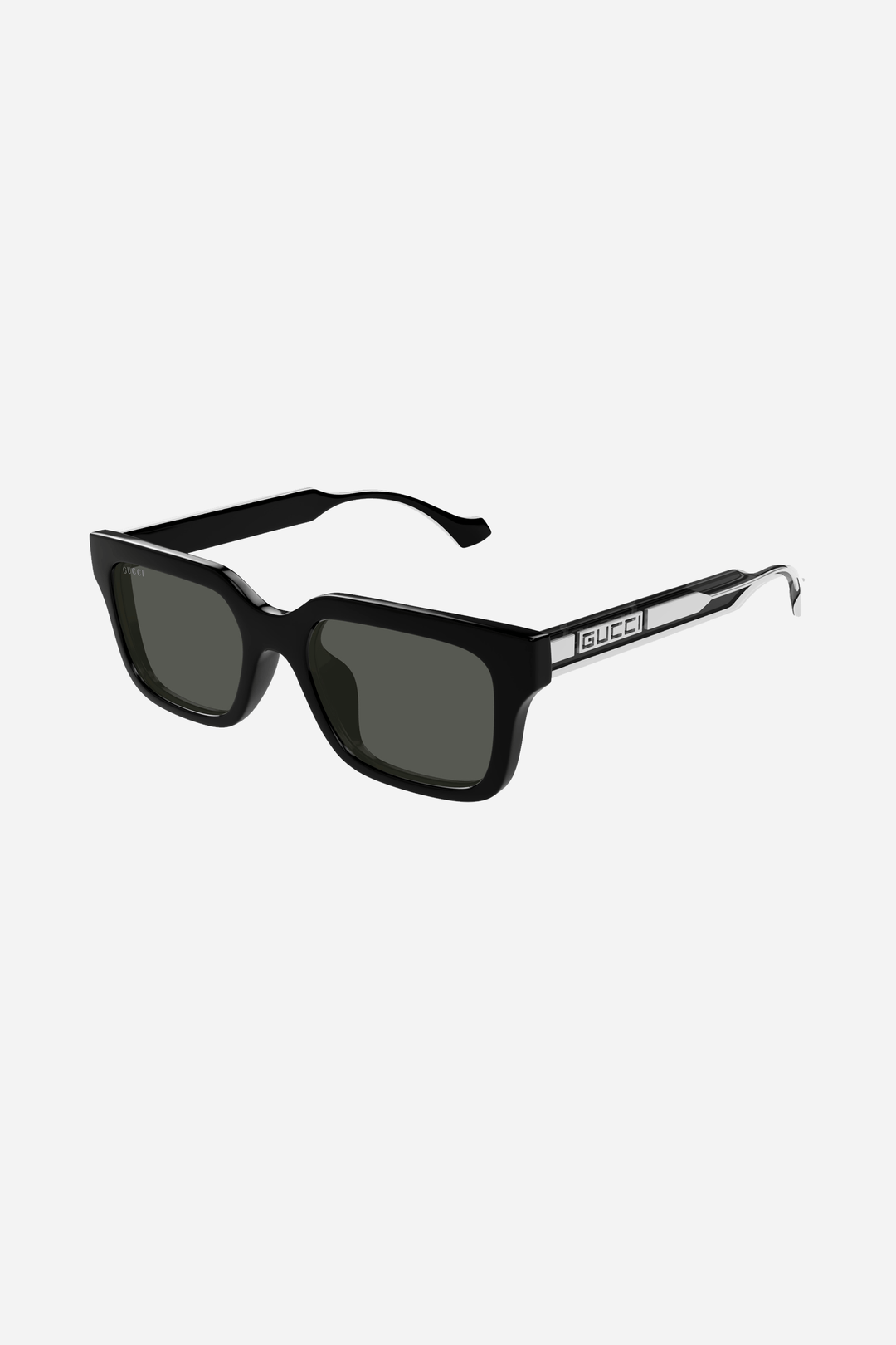 Black and grey squared Gucci sunglasses