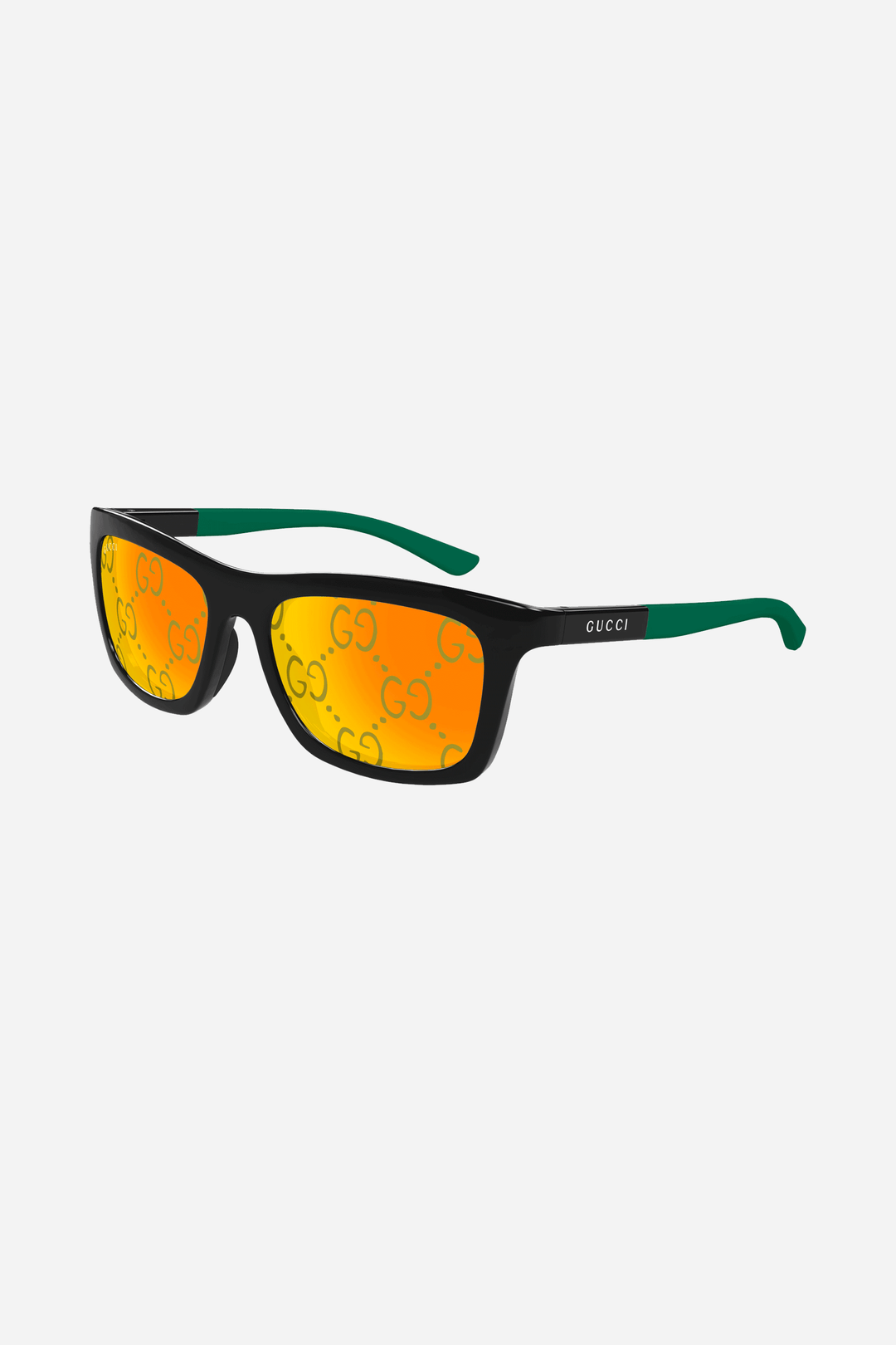 Black and green acetate Gucci sunglasses